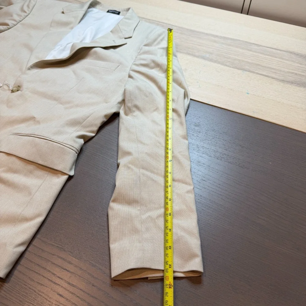 SuitShop Suit Mens 38R‎ Slim Fit Jacket Stretch Tan NWT